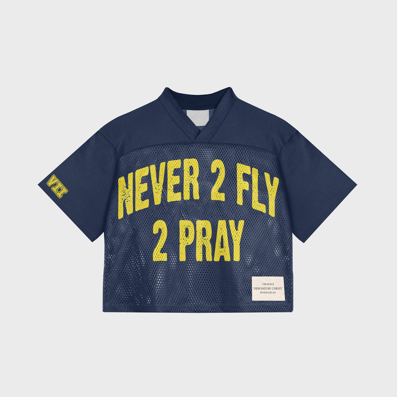 Never 2 Fly 2 Pray Jersey - Navy/Yellow