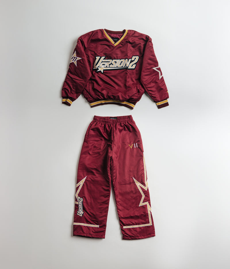 V2 Windbreaker Set - Burgundy