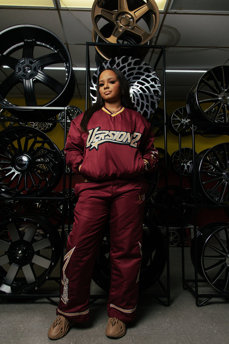 V2 Windbreaker Set - Burgundy
