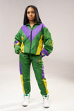 V2 Windbreaker Set - Mardi Gras (Green)