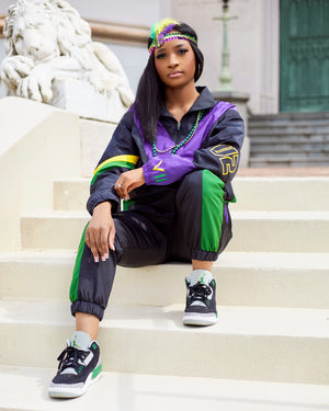 V2 Windbreaker Set - Mardi Gras (Black)