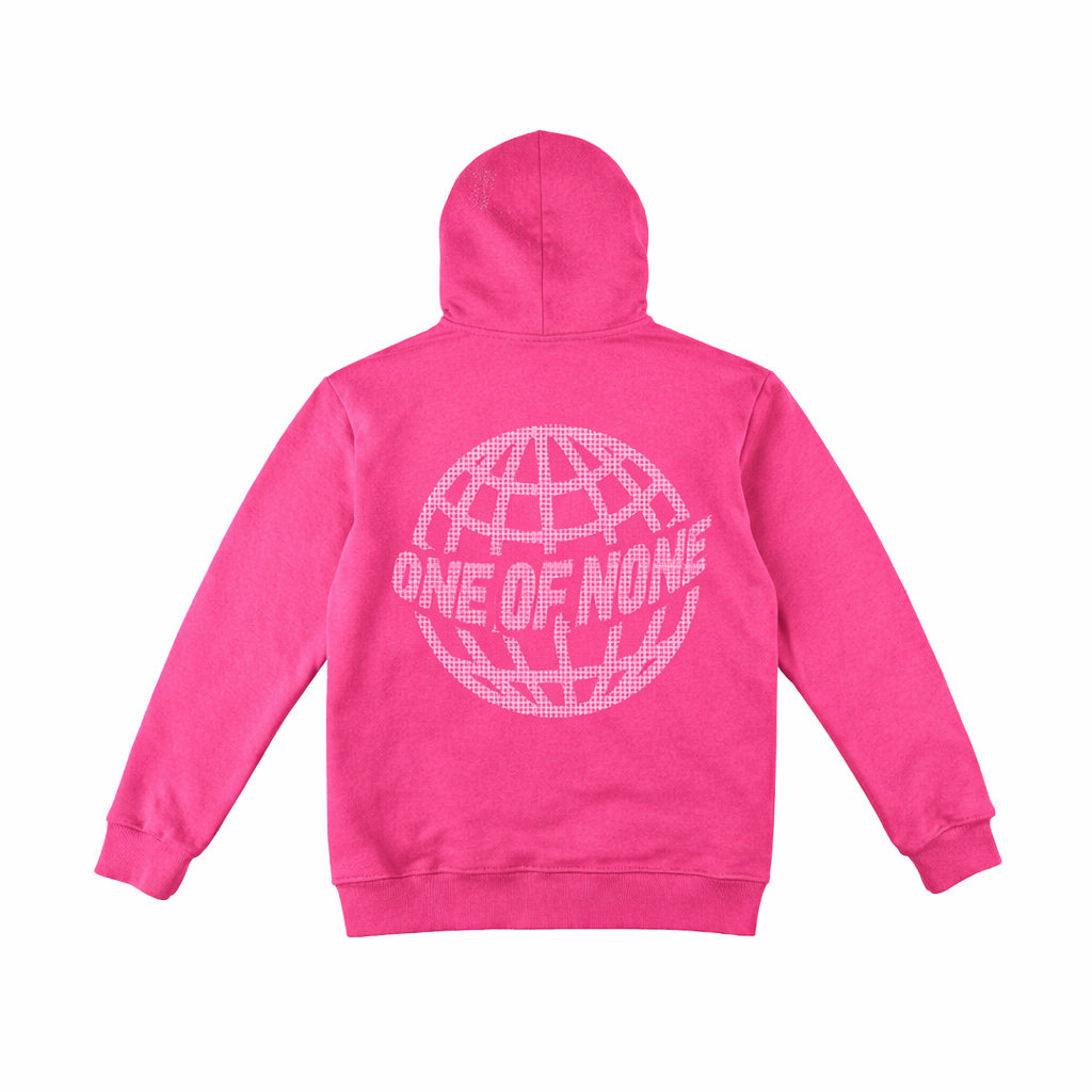 1 of None Rhinestone Zip Up Hoodie - Pink