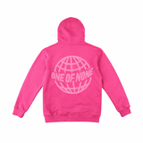 1 of None Rhinestone Zip Up Hoodie - Pink