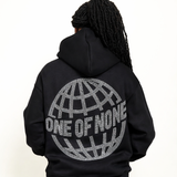 1 of None Rhinestone Zip Up Hoodie - Black