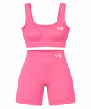 V2 Active ribbed matching set