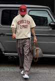 Never 2 Fly 2 Pray Jersey - Cream/Red