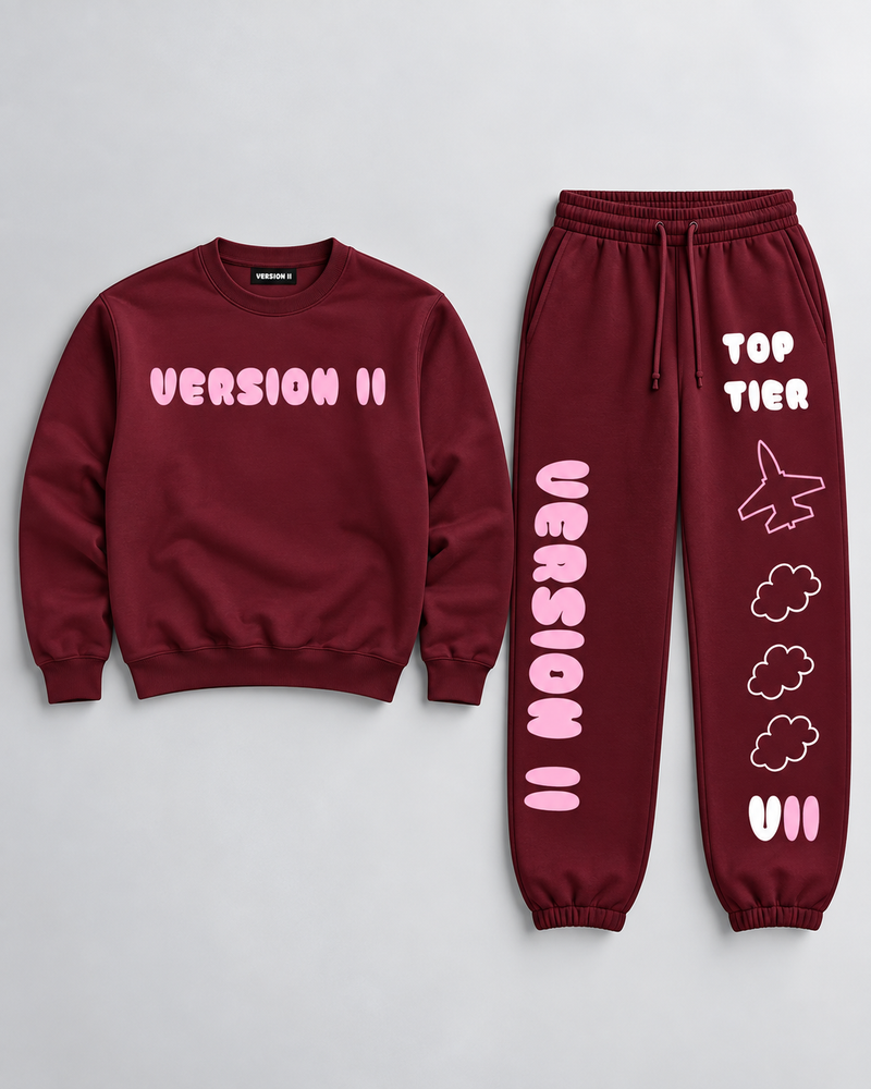 Top Tier Cloud Set - Burgundy