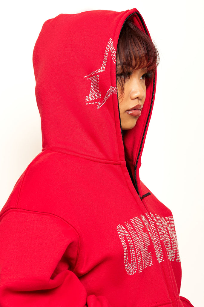 1 of None Hoodie (Red)